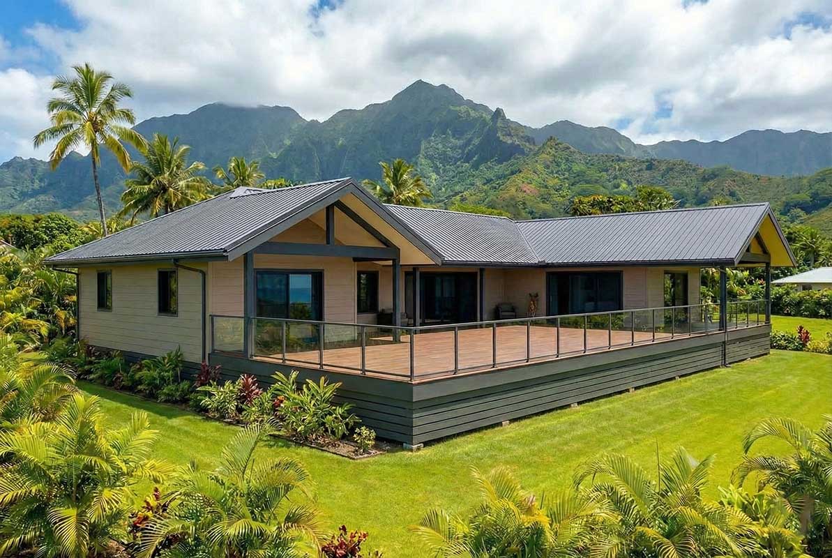 Maison sur pilotis - vue 1